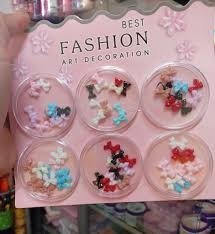 Applique Design Noeud Ongle NAMT-1198 (6Pcs)